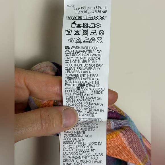 Billabong Multicolor Plaid Women's Capris - Picture 10 of 12